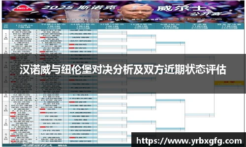 汉诺威与纽伦堡对决分析及双方近期状态评估